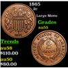 Image 1 : 1865 Two Cent Piece 2c Grades Choice AU