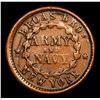 Image 3 : 1863 Indian F-630L/5A Civil War Token 1c Grades vf details
