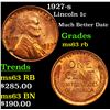 Image 1 : 1927-s Lincoln Cent 1c Grades Select Unc RB