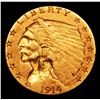 Image 2 : 1914-d Gold Indian Quarter Eagle $2 1/2 Grades AU, Almost Unc