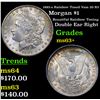 Image 1 : 1885-o Rainbow Toned Vam 20 R5 Morgan Dollar $1 Grades Select+ Unc