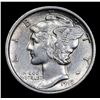 Image 2 : 1918-d Mercury Dime 10c Grades Select AU