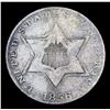 Image 2 : 1856 Ty3 Three Cent Silver 3cs Grades vf+