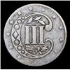 Image 3 : 1856 Ty3 Three Cent Silver 3cs Grades vf+