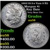 Image 1 : 1883/18-3-s Vam 9 R5 Morgan Dollar $1 Grades Choice AU/BU Slider