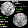 Image 1 : 1886-p Morgan Dollar $1 Grades Choice+ Unc