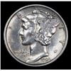 Image 2 : 1924-d Mercury Dime 10c Grades AU Details