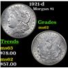Image 1 : 1921-d Morgan Dollar $1 Grades Select Unc