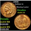 Image 1 : 1906 Indian Cent 1c Grades Choice Unc RB