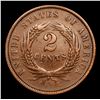 Image 3 : 1864 Two Cent Piece 2c Grades vf++