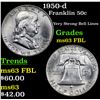 Image 1 : 1950-d Franklin Half Dollar 50c Grades Select Unc FBL