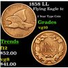 Image 1 : 1858 LL Flying Eagle Cent 1c Grades vg+