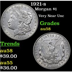 1921-s Morgan Dollar $1 Grades Choice AU/BU Slider