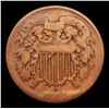 Image 2 : 1864 Two Cent Piece 2c Grades f, fine