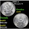 Image 1 : 1881-o Morgan Dollar $1 Grades Select Unc