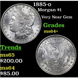 1885-o Morgan Dollar $1 Grades Choice+ Unc