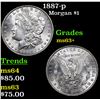 Image 1 : 1887-p Morgan Dollar $1 Grades Select+ Unc