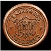 Image 3 : (1863) US Copper, Bronze Mint Error F-221/327BR R7 Civil War Token 1c Grades Choice AU