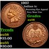 Image 1 : 1907 Indian Cent 1c Grades Choice AU/BU Slider