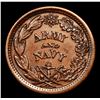 Image 3 : (1863) Army & Navy Civil War Token 1c Grades xf+