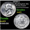 Image 1 : 1939-s Washington Quarter 25c Grades GEM Unc