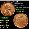 Image 1 : 1911-s Lincoln Cent 1c Grades Select Unc BN