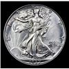 Image 2 : 1937-p Walking Liberty Half Dollar 50c Grades Select Unc