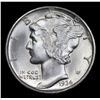 Image 2 : 1936-d Mercury Dime 10c Grades GEM+ Unc