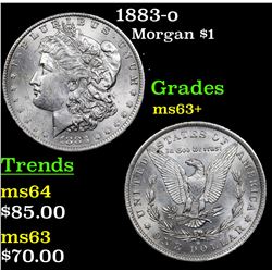 1883-o Morgan Dollar $1 Grades Select+ Unc