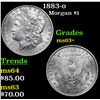 Image 1 : 1883-o Morgan Dollar $1 Grades Select+ Unc