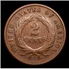 Image 3 : 1870 Two Cent Piece 2c Grades vf+