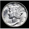 Image 2 : 1944-d Mercury Dime 10c Grades Choice Unc FSB