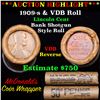Image 1 : Lincoln Wheat cent 1c orig roll, 1909-s end, VDB other end