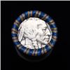 Image 2 : Buffalo Nickel Shotgun Roll in Old Bank Style 'Los Angeles Trust And Savins Bank'  Wrapper 1917 & d 