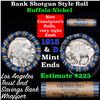 Image 1 : Buffalo Nickel Shotgun Roll in Old Bank Style 'Los Angeles Trust And Savins Bank'  Wrapper 1913 & d 