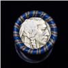 Image 2 : Buffalo Nickel Shotgun Roll in Old Bank Style 'Los Angeles Trust And Savins Bank'  Wrapper 1919 & s 