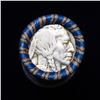 Image 2 : Buffalo Nickel Shotgun Roll in Old Bank Style 'Los Angeles Trust And Savins Bank'  Wrapper 1919 & s 