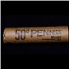 Image 4 : Uncirculated shotgun Lincoln 1c roll, 1982-p Copper Large Date 50 pcs Brandt Wrapper  Grades
