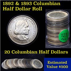 1892 & 1893 Columbian Half Dollar Roll Grades
