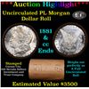Image 1 : ***Auction Highlight*** 1881 & CC Uncirculated Morgan Dollar Shotgun Roll PL reverse (fc)