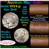 Image 1 : ***Auction Highlight*** 1924-p Solid Uncirculated Peace Dollar Shotgun Roll (fc)