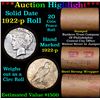 Image 1 : ***Auction Highlight*** Full solid date 1922-p Peace silver dollar roll. (fc)