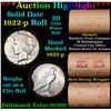 Image 1 : ***Auction Highlight*** Full solid date 1922-p Peace silver dollar roll. (fc)