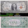 Image 1 : 1935A $1 "Short Snorter" Silver Certificate Hawaii WWII Emergency Currency Grades vf++