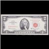 Image 2 : 1963A $2 Red seal United States Note Grades Gem CU