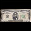 Image 2 : 1928A $5 Green Seal Federal Reserve Note Redeemable In Gold Grades vf+