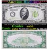 Image 1 : ***Auction Highlight*** 1928C $10 Gren Seal Federeal Reserve Note *Key Date* (Chicago, IL) FR-2003G 