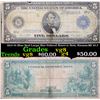 Image 1 : 1914 $5 Blue Seal Large Size Federal Reserve Note, Kansas,MI 10-J Grades vg, very good