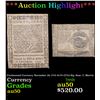 Image 1 : ***Auction Highlight*** Continental Currency May 10, 1775 $4 Fr-CC4 Sig. Sam. C. Morris Grades xf (f