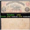 Image 1 : Confederate $1 Dollar Richmond Virginia Treasury Note July 21, 1862 Confederate currency Grades xf